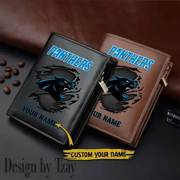 Carolina Panthers Men Slim Vertical Wallets New 2025 SPTLVW200