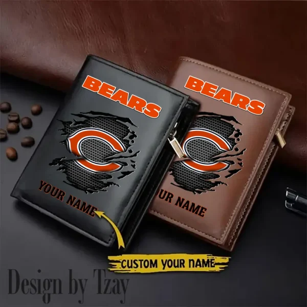Chicago Bears Men Slim Vertical Wallets New 2025 SPTLVW201