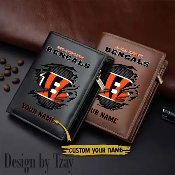 Cincinnati Bengals Men Slim Vertical Wallets New 2025 SPTLVW202