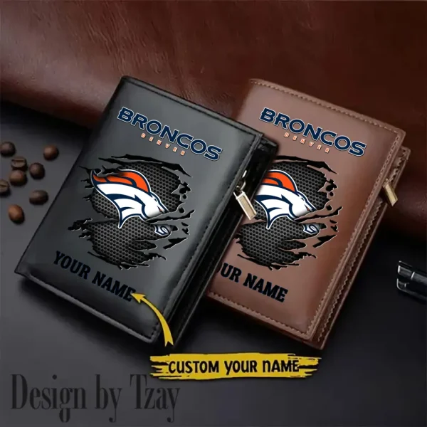 Denver Broncos Men Slim Vertical Wallets New 2025 SPTLVW205