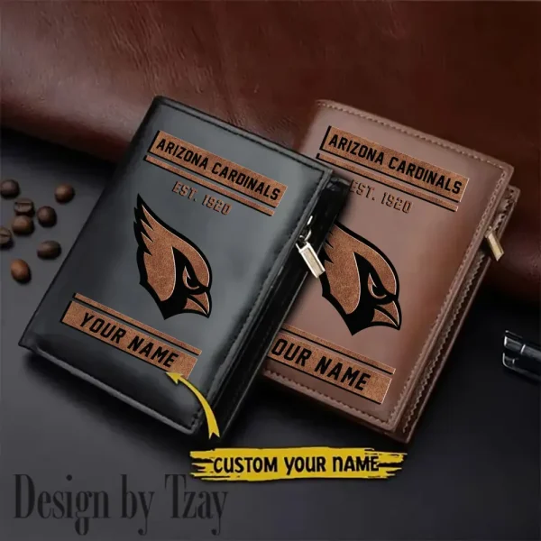 Arizona Cardinals Men Slim Vertical Wallets New 2025 SPTLVW228