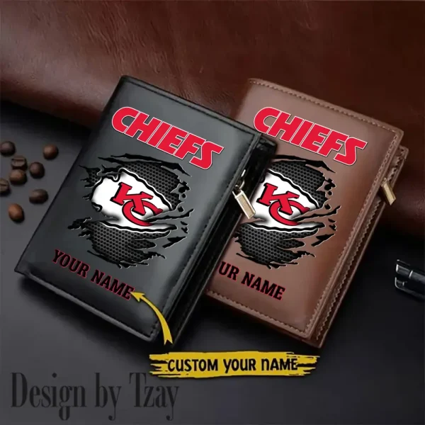Kansas City Chiefs Men Slim Vertical Wallets New 2025 SPTLVW211