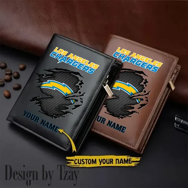Los Angeles Chargers Men Slim Vertical Wallets New 2025 SPTLVW213