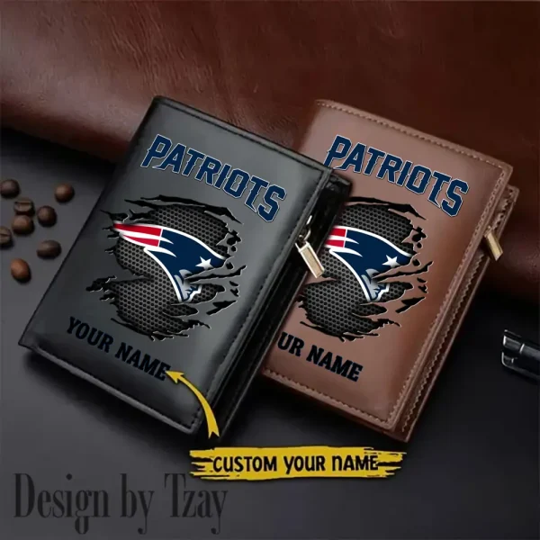 New England Patriots Men Slim Vertical Wallets New 2025 SPTLVW217