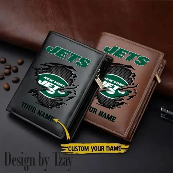 New York Jets Men Slim Vertical Wallets New 2025 SPTLVW220