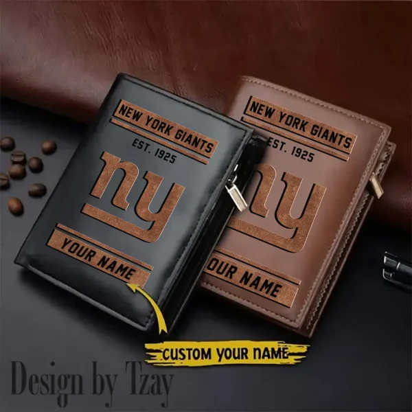 New York Giants Men Slim Vertical Wallets New 2025 SPTLVW250