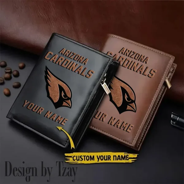 Arizona Cardinals Men Slim Vertical Wallets New 2025 SPTLVW291