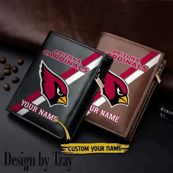 Arizona Cardinals Men Slim Vertical Wallets New 2025 SPTLVW259