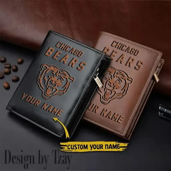 Chicago Bears Men Slim Vertical Wallets New 2025 SPTLVW296