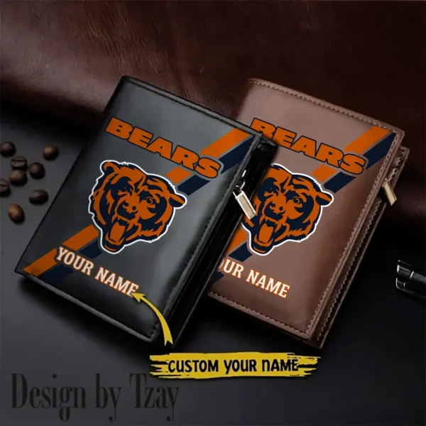 Chicago Bears Men Slim Vertical Wallets New 2025 SPTLVW264
