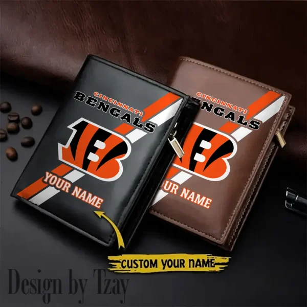 Cincinnati Bengals Men Slim Vertical Wallets New 2025 SPTLVW265
