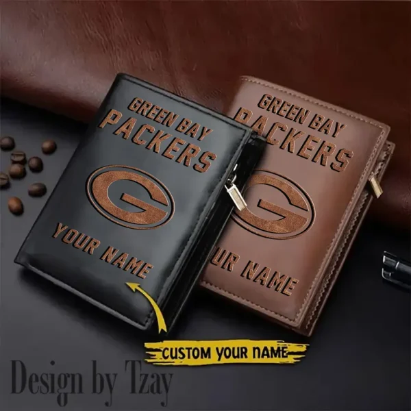 Green Bay Packers Men Slim Vertical Wallets New 2025 SPTLVW302