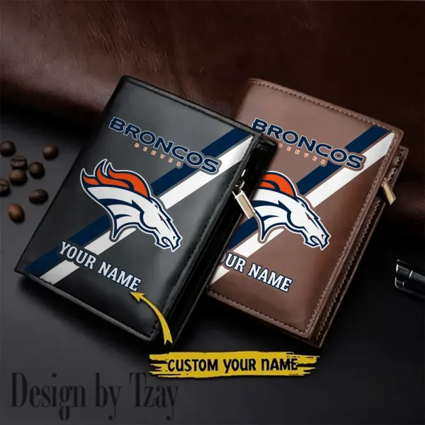 Denver Broncos Men Slim Vertical Wallets New 2025 SPTLVW268
