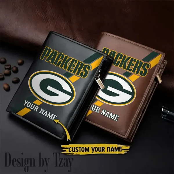 Green Bay Packers Men Slim Vertical Wallets New 2025 SPTLVW270
