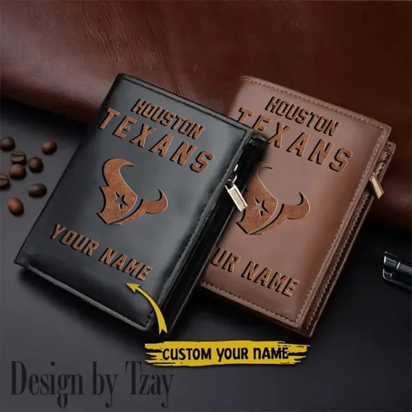 Houston Texans Men Slim Vertical Wallets New 2025 SPTLVW303