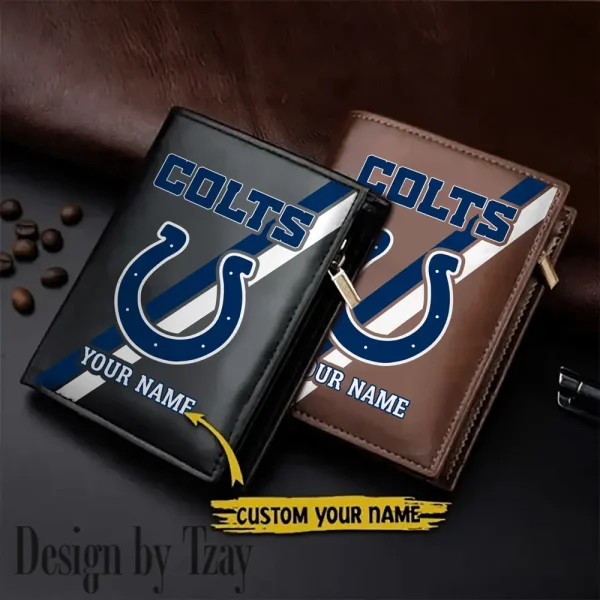 Indianapolis Colts Men Slim Vertical Wallets New 2025 SPTLVW272