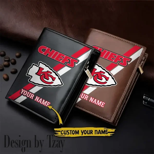 Kansas City Chiefs Men Slim Vertical Wallets New 2025 SPTLVW274