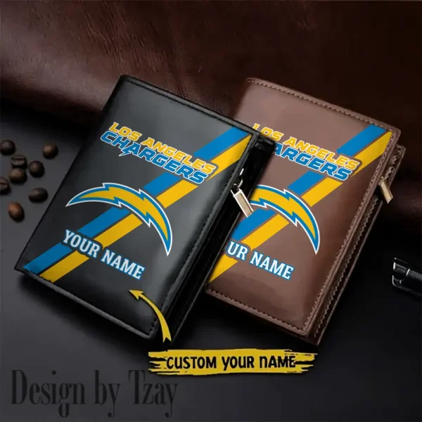 Los Angeles Chargers Men Slim Vertical Wallets New 2025 SPTLVW276