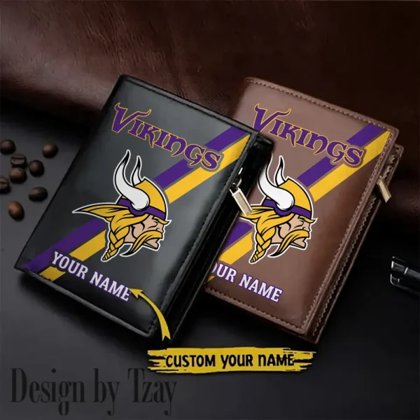 Minnesota Vikings Men Slim Vertical Wallets New 2025 SPTLVW279