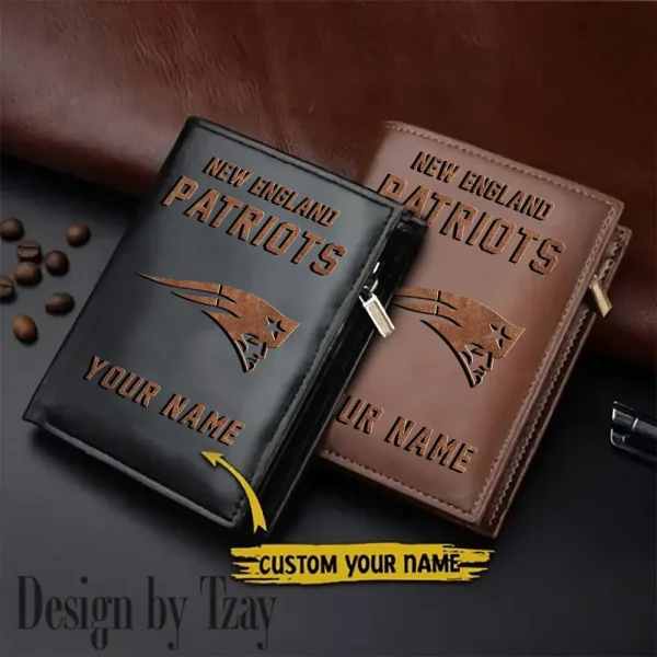 New England Patriots Men Slim Vertical Wallets New 2025 SPTLVW312