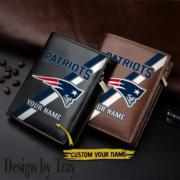 New England Patriots Men Slim Vertical Wallets New 2025 SPTLVW280