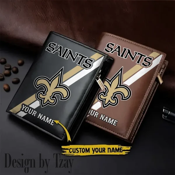 New Orleans Saints Men Slim Vertical Wallets New 2025 SPTLVW281
