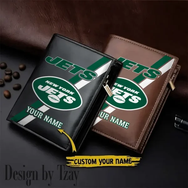 New York Jets Men Slim Vertical Wallets New 2025 SPTLVW283