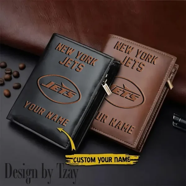 New York Jets Men Slim Vertical Wallets New 2025 SPTLVW315