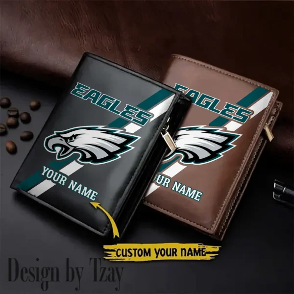 Philadelphia Eagles Men Slim Vertical Wallets New 2025 SPTLVW284