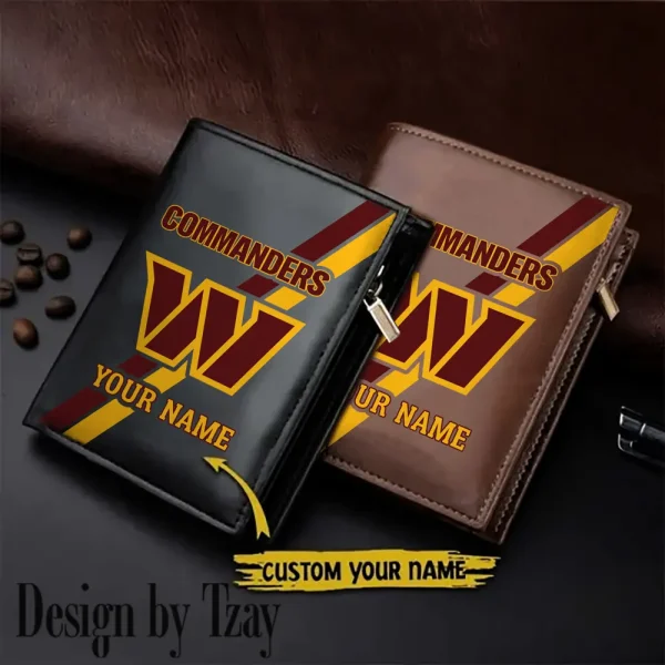 Washington Commanders Men Slim Vertical Wallets New 2025 SPTLVW290