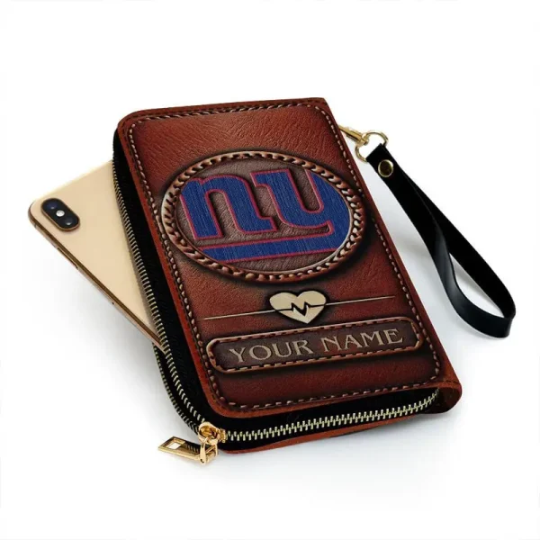 New York Giants Clutch Purse Leather Wallet - Image 2