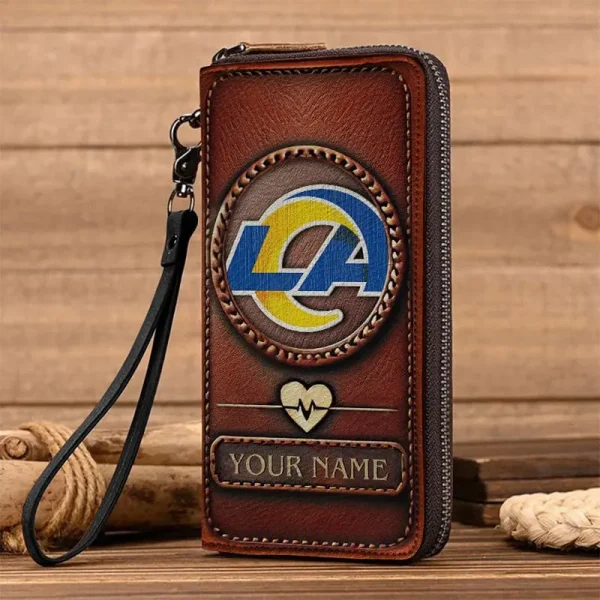 Los Angeles Rams Clutch Purse Leather Wallet