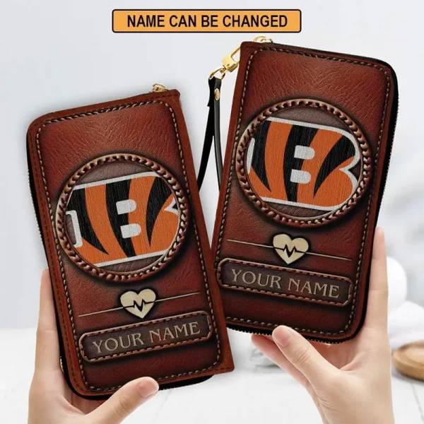 Cincinnati Bengals Clutch Purse Leather Wallet - Image 3