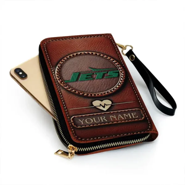 New York Jets Clutch Purse Leather Wallet - Image 2