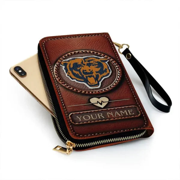 Chicago Bears Clutch Purse Leather Wallet - Image 2