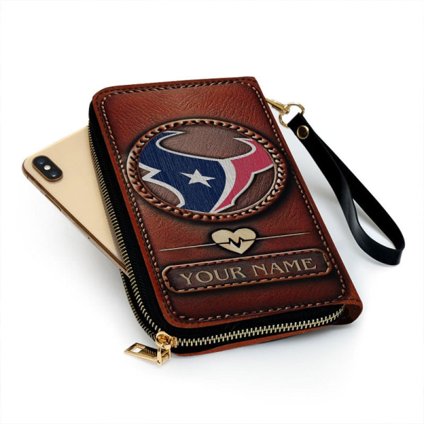 Houston Texans Clutch Purse Leather Wallet - Image 2