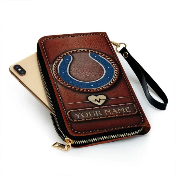 Indianapolis Colts Clutch Purse Leather Wallet - Image 2
