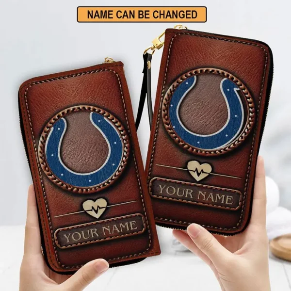 Indianapolis Colts Clutch Purse Leather Wallet - Image 3