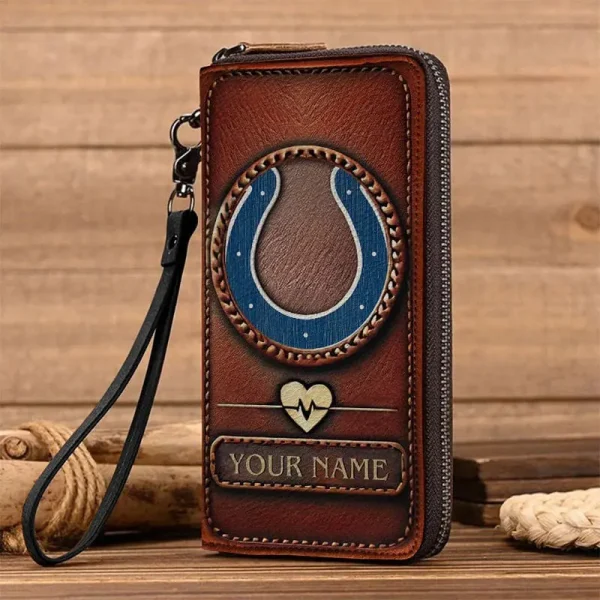 Indianapolis Colts Clutch Purse Leather Wallet
