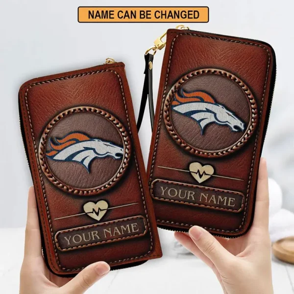 Denver Broncos Clutch Purse Leather Wallet - Image 3
