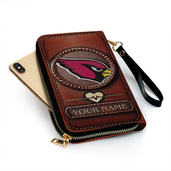 Arizona Cardinals Clutch Purse Leather Wallet - Image 2