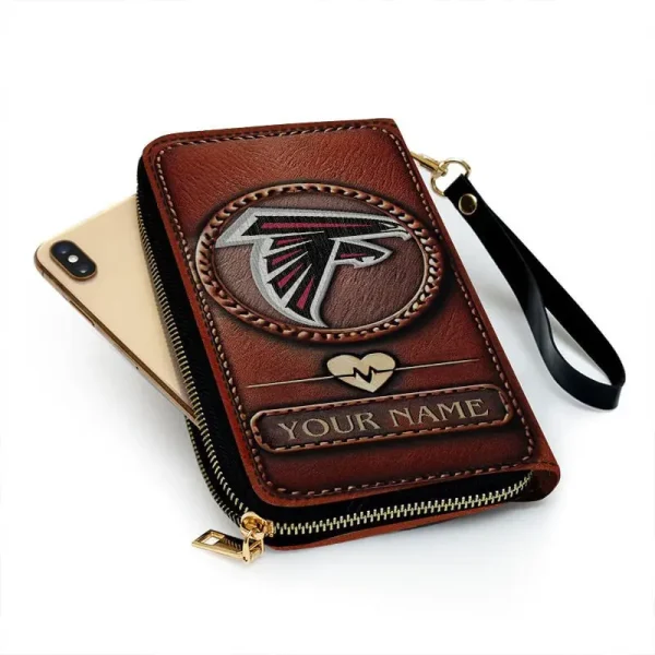 Atlanta Falcons Clutch Purse Leather Wallet - Image 2