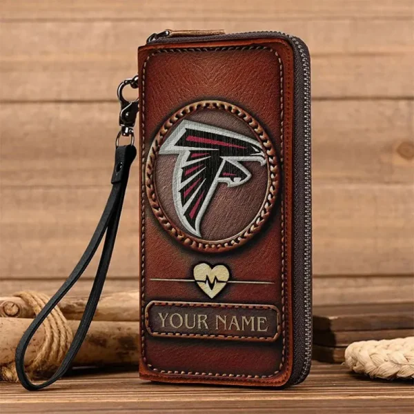 Atlanta Falcons Clutch Purse Leather Wallet