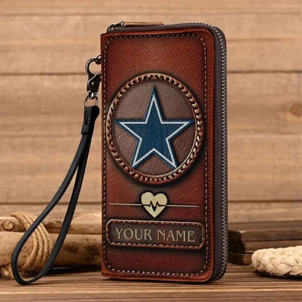 Dallas Cowboys Clutch Purse Leather Wallet