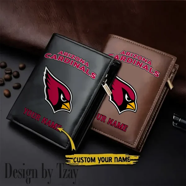 Arizona Cardinals Small Rectangular Leather Wallet Style 2025 SPTLVW323