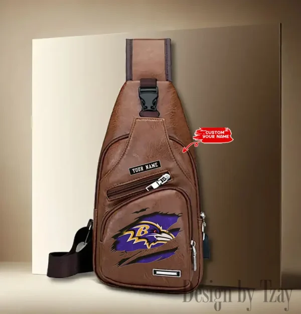 Baltimore Ravens Leather Sling Bag SPTLTSLINGBAG035