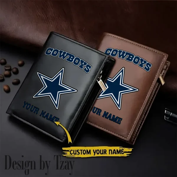 Dallas Cowboys Small Rectangular Leather Wallet Style 2025 SPTLVW331