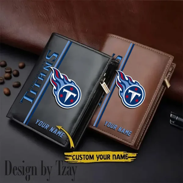 Tennessee Titans Small Rectangular Leather Wallet Style 2025 SPTLVW385