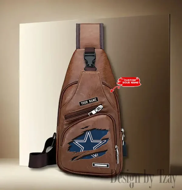 Dallas Cowboys Leather Sling Bag SPTLTSLINGBAG041 - Image 2