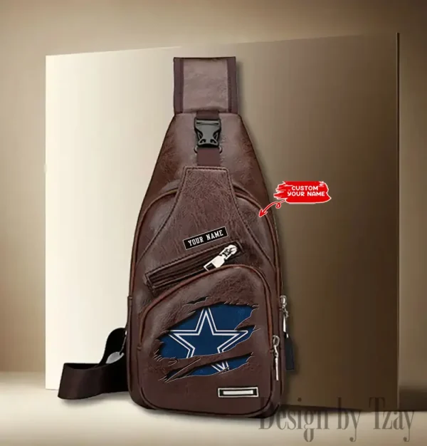 Dallas Cowboys Leather Sling Bag SPTLTSLINGBAG041 - Image 3
